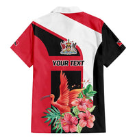 Trinidad and Tobago Personalized Family Matching Mermaid Dress and Hawaiian Shirt Scarlet Ibis Tropical - Wonder Print Shop