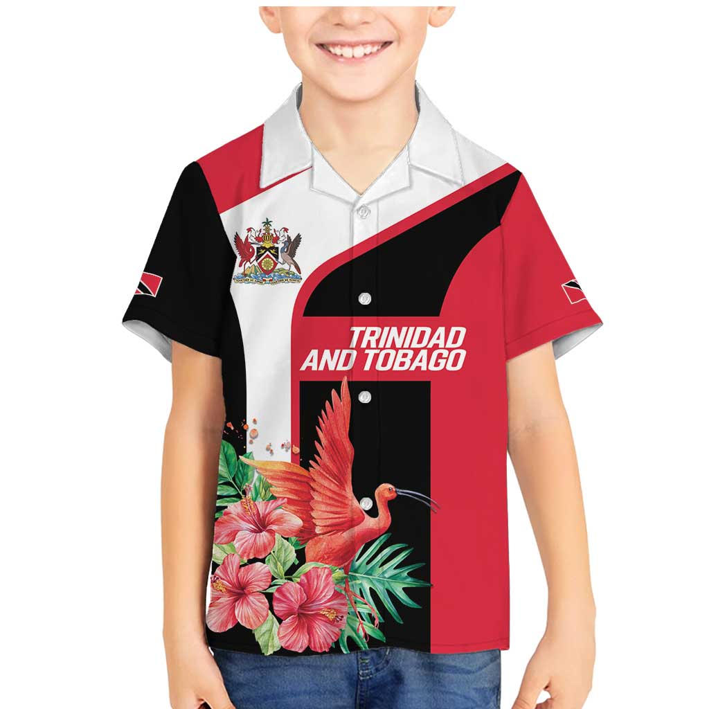 Trinidad and Tobago Personalized Family Matching Mermaid Dress and Hawaiian Shirt Scarlet Ibis Tropical - Wonder Print Shop