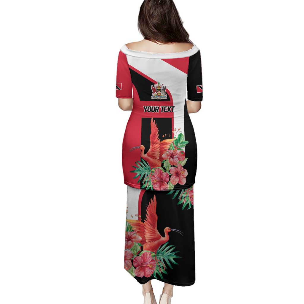 Trinidad and Tobago Personalized Family Matching Puletasi and Hawaiian Shirt Scarlet Ibis Tropical - Wonder Print Shop