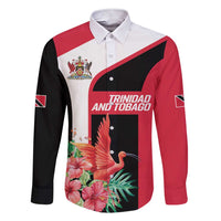 Trinidad and Tobago Personalized Family Matching Short Sleeve Bodycon Dress and Hawaiian Shirt Scarlet Ibis Tropical - Wonder Print Shop