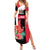 Trinidad and Tobago Personalized Family Matching Summer Maxi Dress and Hawaiian Shirt Scarlet Ibis Tropical - Wonder Print Shop