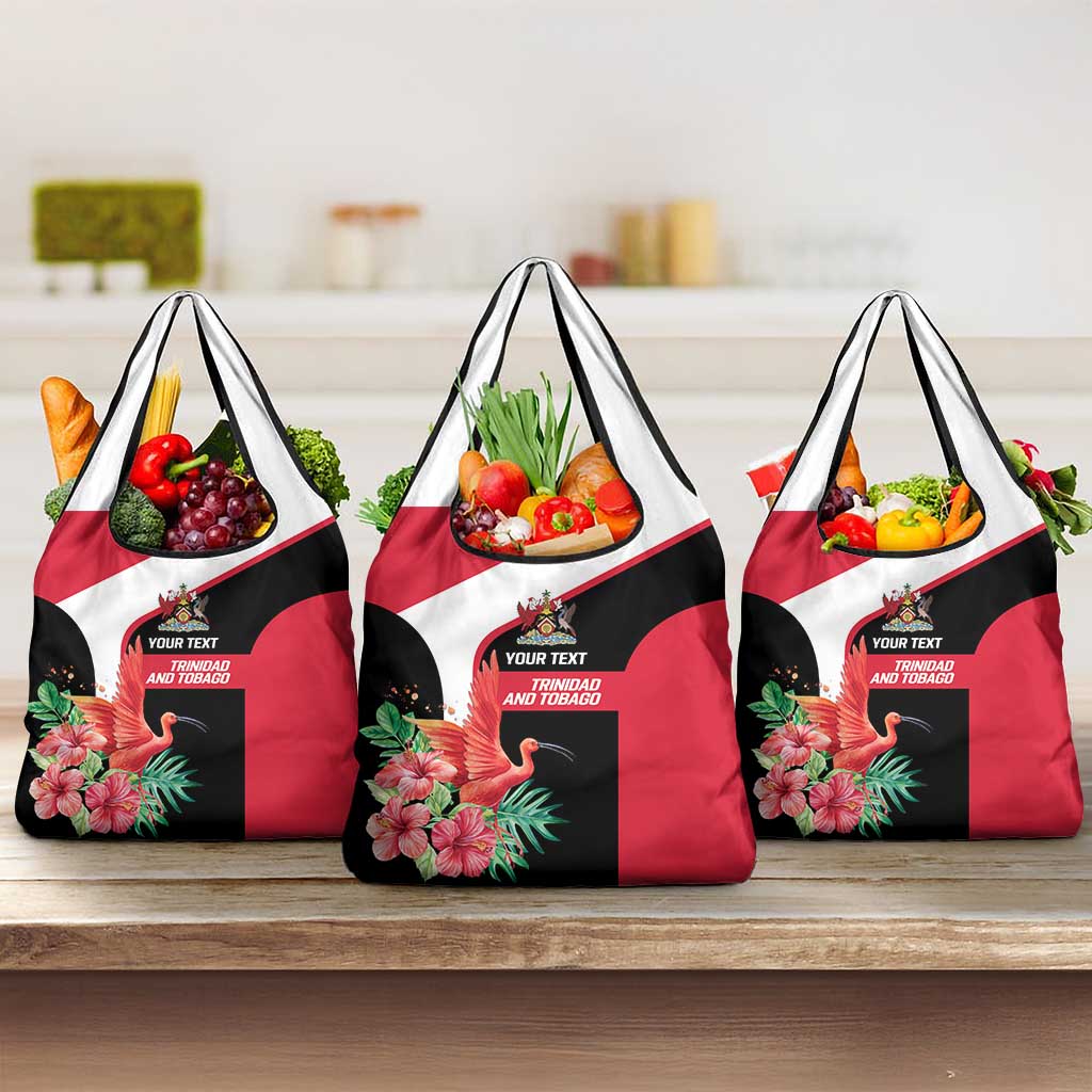 Trinidad and Tobago Personalized Grocery Bag Scarlet Ibis Tropical - Wonder Print Shop
