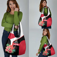 Trinidad and Tobago Personalized Grocery Bag Scarlet Ibis Tropical - Wonder Print Shop