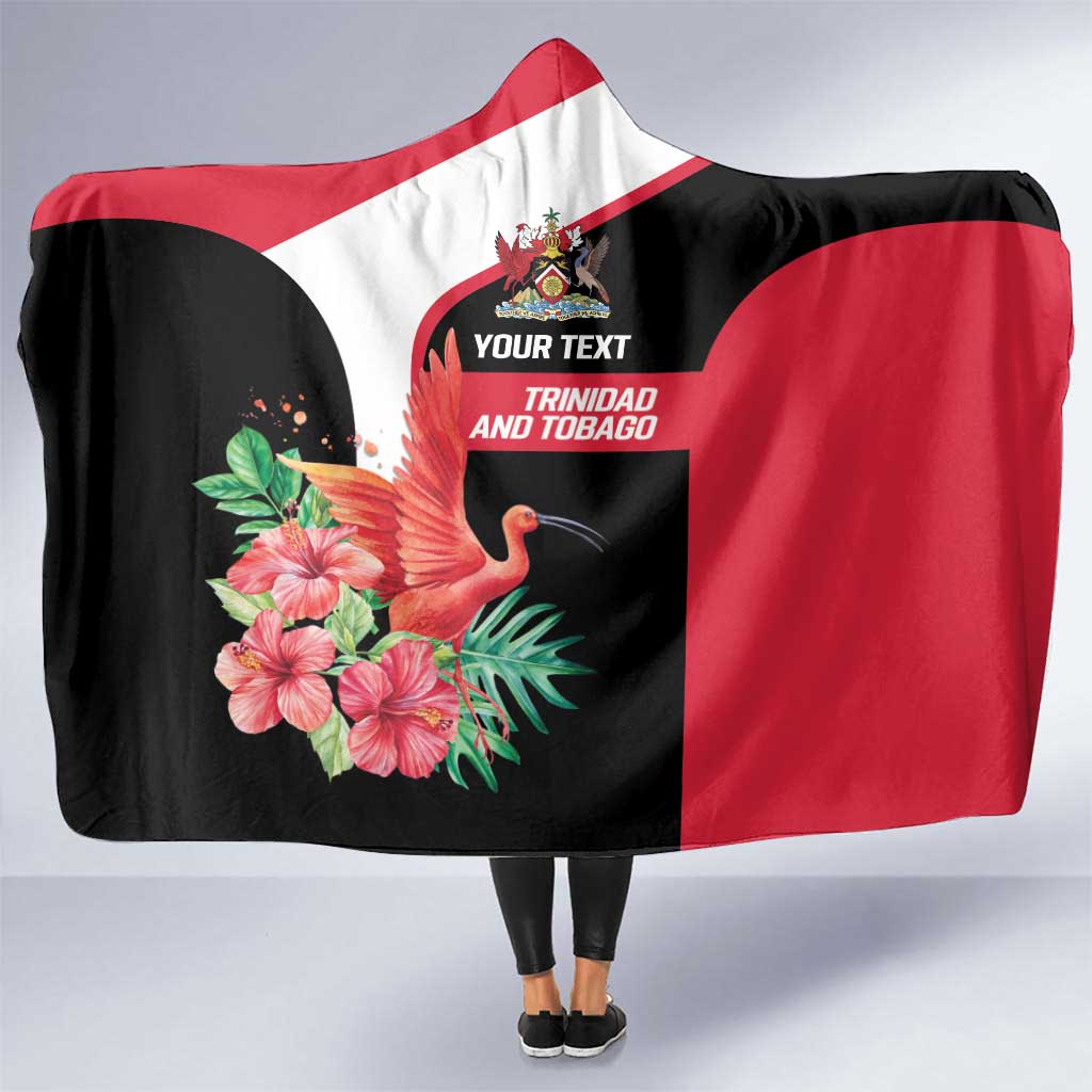 Trinidad and Tobago Personalized Hooded Blanket Scarlet Ibis Tropical - Wonder Print Shop