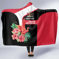 Trinidad and Tobago Personalized Hooded Blanket Scarlet Ibis Tropical - Wonder Print Shop