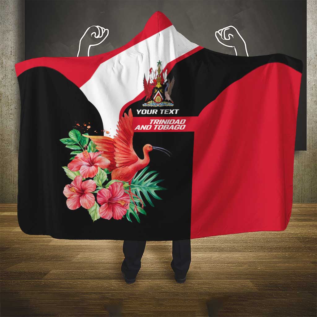 Trinidad and Tobago Personalized Hooded Blanket Scarlet Ibis Tropical - Wonder Print Shop