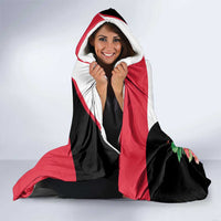 Trinidad and Tobago Personalized Hooded Blanket Scarlet Ibis Tropical - Wonder Print Shop