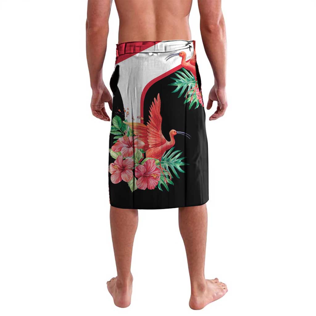 Trinidad and Tobago Personalized Lavalava Scarlet Ibis Tropical - Wonder Print Shop