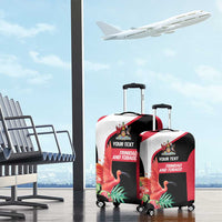 Trinidad and Tobago Personalized Luggage Cover Scarlet Ibis Tropical - Wonder Print Shop