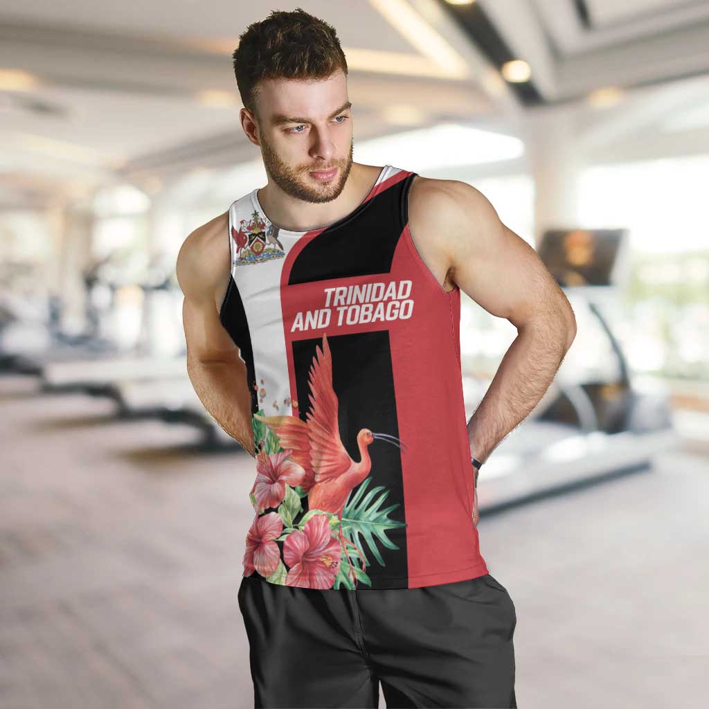 Trinidad and Tobago Personalized Men Tank Top Scarlet Ibis Tropical - Wonder Print Shop