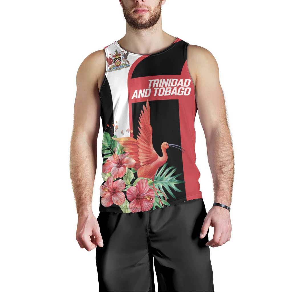 Trinidad and Tobago Personalized Men Tank Top Scarlet Ibis Tropical - Wonder Print Shop