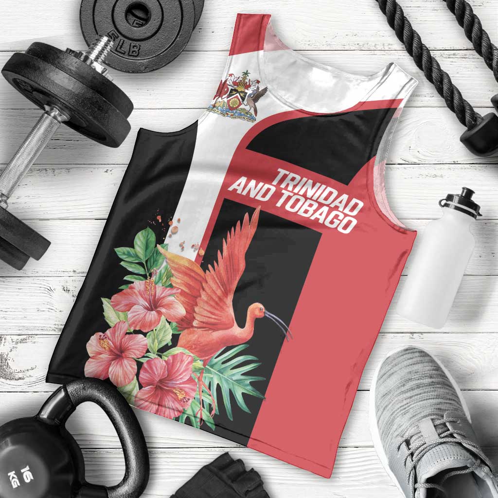 Trinidad and Tobago Personalized Men Tank Top Scarlet Ibis Tropical - Wonder Print Shop