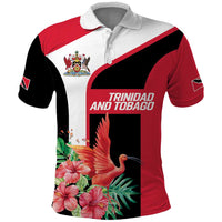 Trinidad and Tobago Personalized Polo Shirt Scarlet Ibis Tropical - Wonder Print Shop