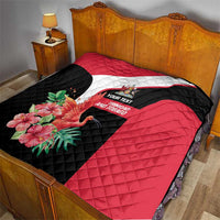 Trinidad and Tobago Personalized Quilt Scarlet Ibis Tropical - Wonder Print Shop