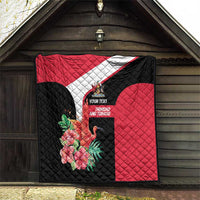 Trinidad and Tobago Personalized Quilt Scarlet Ibis Tropical - Wonder Print Shop