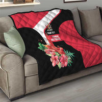Trinidad and Tobago Personalized Quilt Scarlet Ibis Tropical - Wonder Print Shop