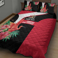 Trinidad and Tobago Personalized Quilt Bed Set Scarlet Ibis Tropical - Wonder Print Shop