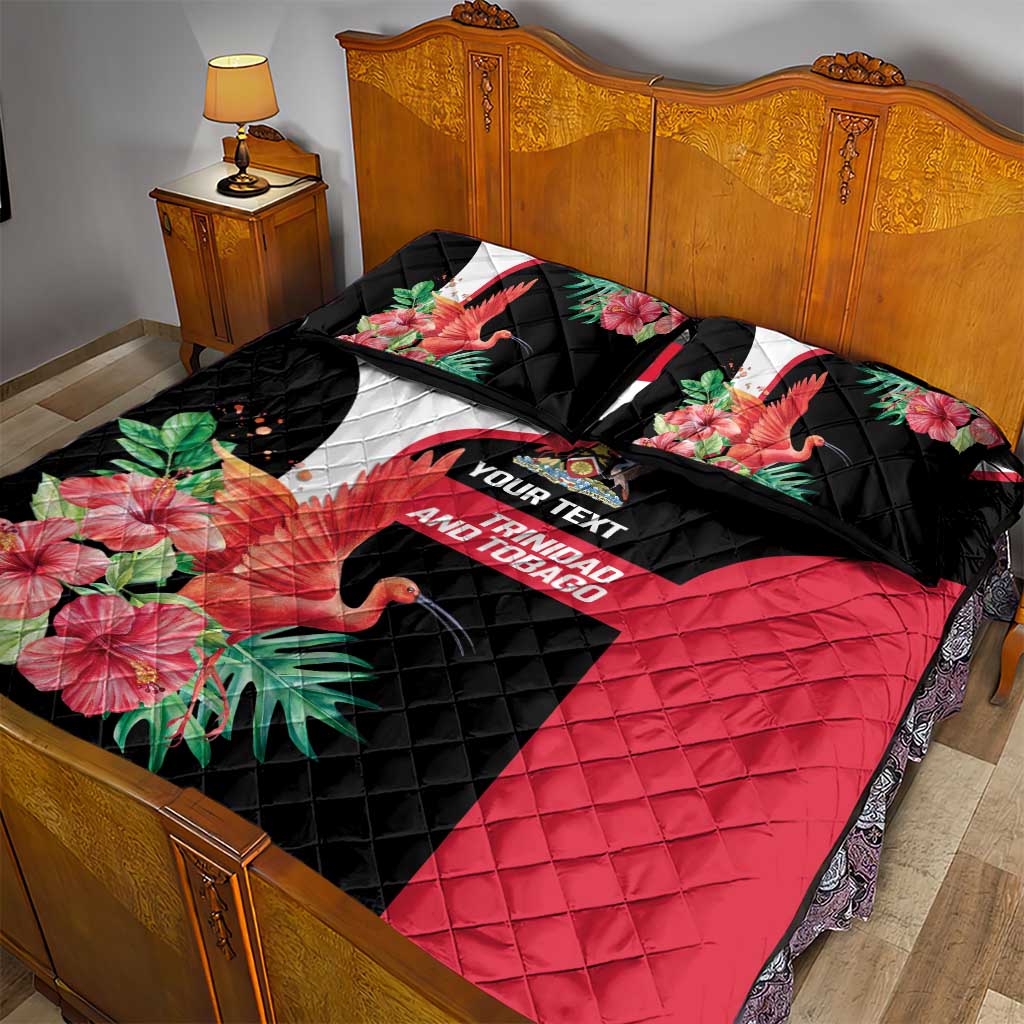 Trinidad and Tobago Personalized Quilt Bed Set Scarlet Ibis Tropical - Wonder Print Shop