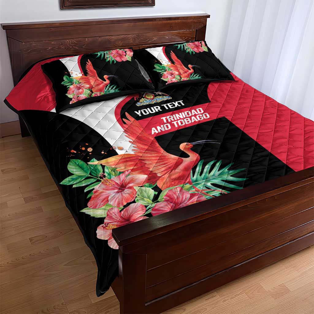 Trinidad and Tobago Personalized Quilt Bed Set Scarlet Ibis Tropical - Wonder Print Shop