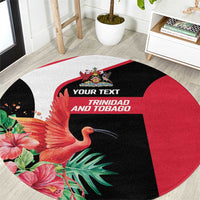 Trinidad and Tobago Personalized Round Carpet Scarlet Ibis Tropical - Wonder Print Shop
