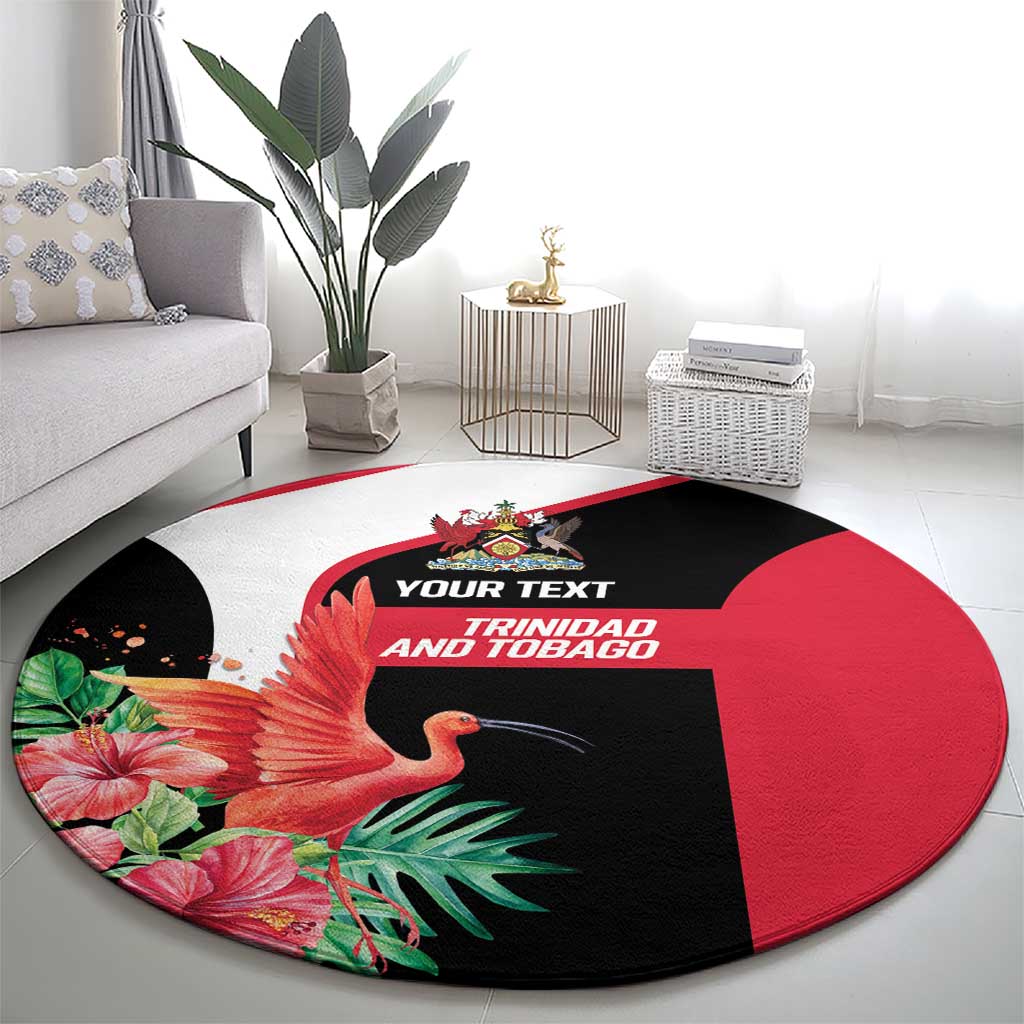 Trinidad and Tobago Personalized Round Carpet Scarlet Ibis Tropical - Wonder Print Shop