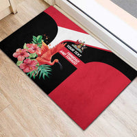 Trinidad and Tobago Personalized Rubber Doormat Scarlet Ibis Tropical - Wonder Print Shop