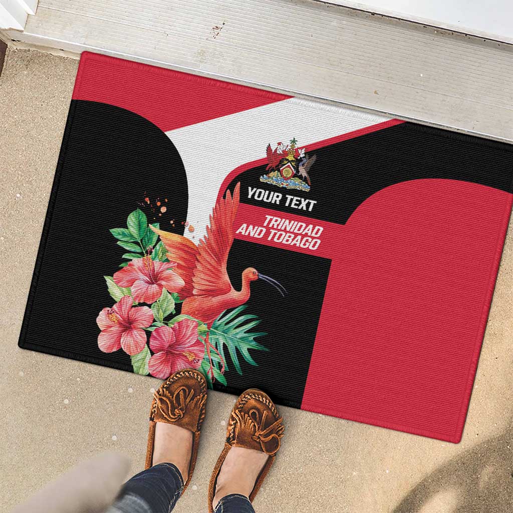 Trinidad and Tobago Personalized Rubber Doormat Scarlet Ibis Tropical - Wonder Print Shop