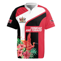 Trinidad and Tobago Personalized Rugby Jersey Scarlet Ibis Tropical - Wonder Print Shop