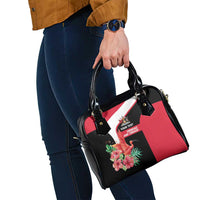 Trinidad and Tobago Personalized Shoulder Handbag Scarlet Ibis Tropical - Wonder Print Shop