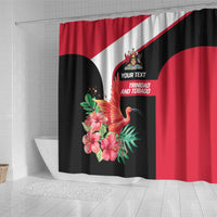 Trinidad and Tobago Personalized Shower Curtain Scarlet Ibis Tropical - Wonder Print Shop