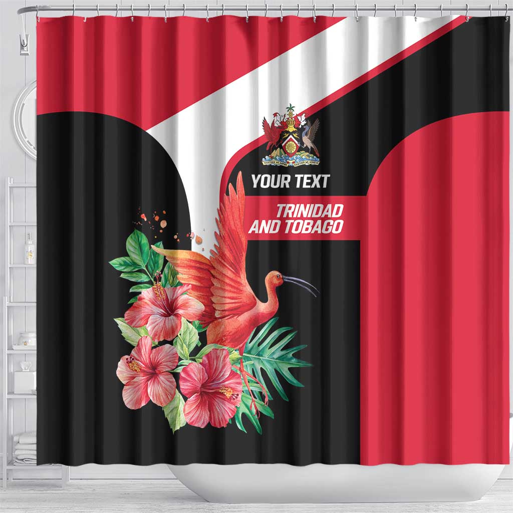 Trinidad and Tobago Personalized Shower Curtain Scarlet Ibis Tropical - Wonder Print Shop