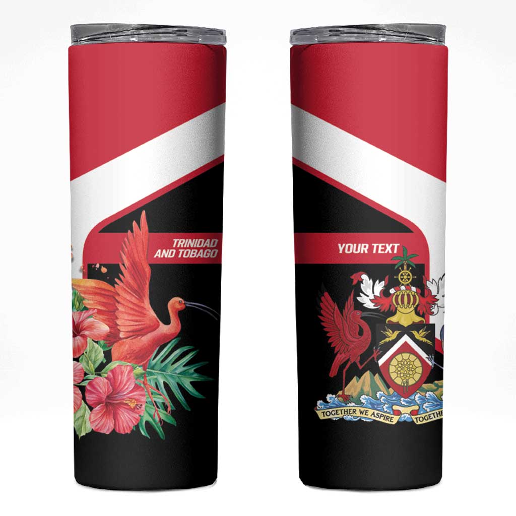 Trinidad and Tobago Personalized Skinny Tumbler Scarlet Ibis Tropical - Wonder Print Shop