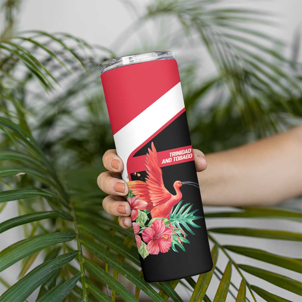 Trinidad and Tobago Personalized Skinny Tumbler Scarlet Ibis Tropical - Wonder Print Shop