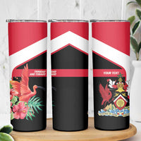 Trinidad and Tobago Personalized Skinny Tumbler Scarlet Ibis Tropical - Wonder Print Shop
