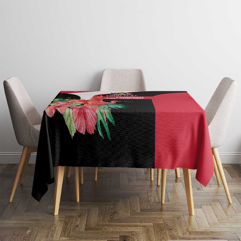 Trinidad and Tobago Personalized Tablecloth Scarlet Ibis Tropical - Wonder Print Shop