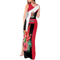 Trinidad and Tobago Personalized Tank Maxi Dress Scarlet Ibis Tropical - Wonder Print Shop