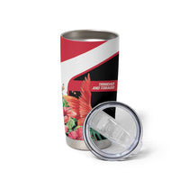 Trinidad and Tobago Personalized Tumbler Cup Scarlet Ibis Tropical - Wonder Print Shop