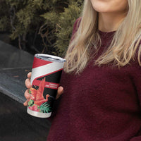 Trinidad and Tobago Personalized Tumbler Cup Scarlet Ibis Tropical - Wonder Print Shop