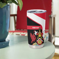 Trinidad and Tobago Personalized Tumbler Cup Scarlet Ibis Tropical - Wonder Print Shop