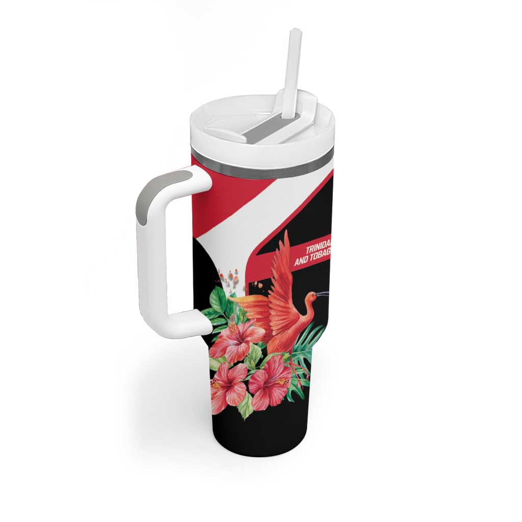 Trinidad and Tobago Personalized Tumbler With Handle Scarlet Ibis Tropical - Wonder Print Shop