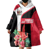 Trinidad and Tobago Personalized Wearable Blanket Hoodie Scarlet Ibis Tropical - Wonder Print Shop