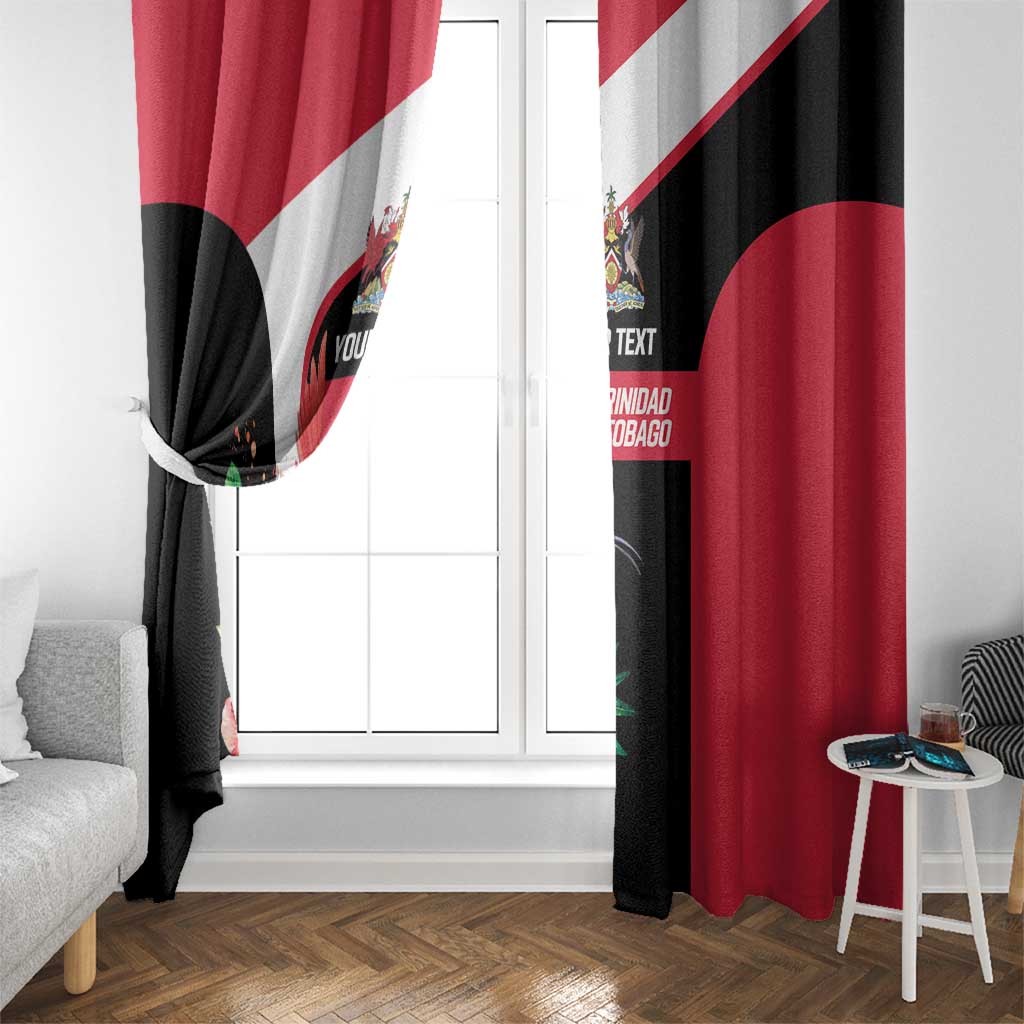 Trinidad and Tobago Personalized Window Curtain Scarlet Ibis Tropical - Wonder Print Shop