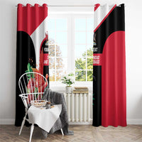 Trinidad and Tobago Personalized Window Curtain Scarlet Ibis Tropical - Wonder Print Shop