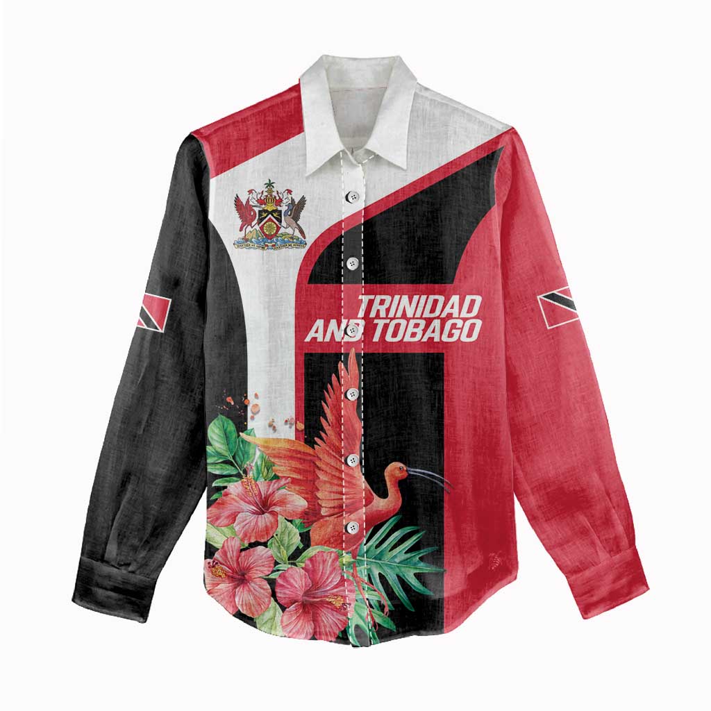 Trinidad and Tobago Personalized Women Casual Shirt Scarlet Ibis Tropical - Wonder Print Shop