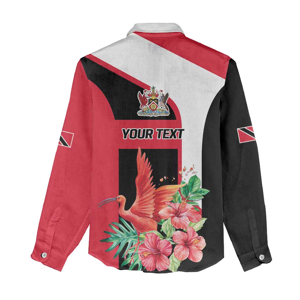 Trinidad and Tobago Personalized Women Casual Shirt Scarlet Ibis Tropical - Wonder Print Shop