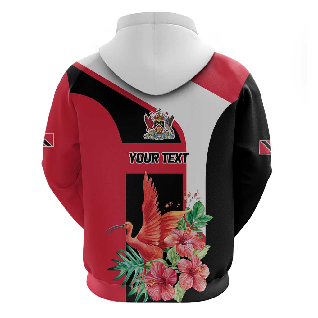 Trinidad and Tobago Personalized Zip Hoodie Scarlet Ibis Tropical - Wonder Print Shop