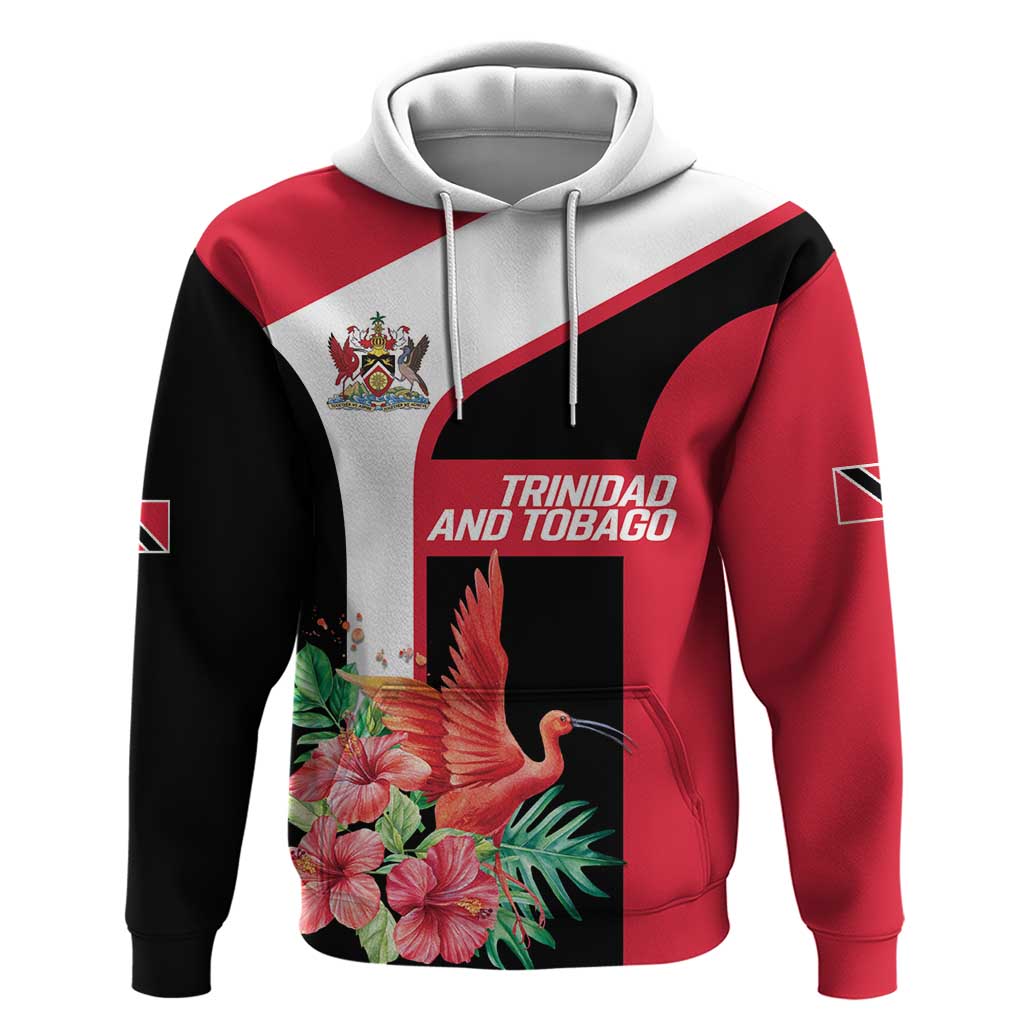 Trinidad and Tobago Personalized Zip Hoodie Scarlet Ibis Tropical - Wonder Print Shop