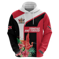 Trinidad and Tobago Personalized Zip Hoodie Scarlet Ibis Tropical - Wonder Print Shop