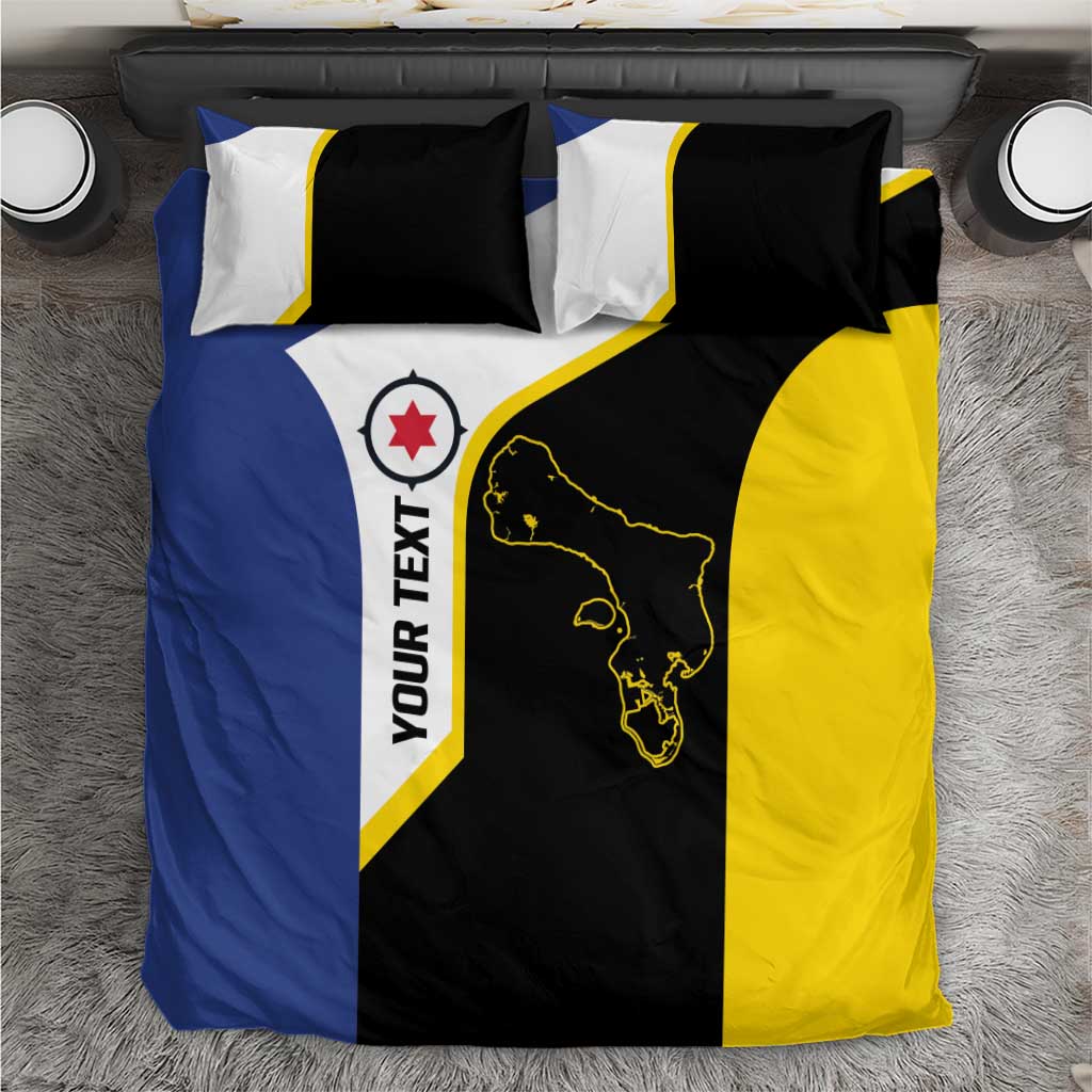 Caribbean Bonaire Personalized Bedding Set Simple Flag Style - Wonder Print Shop