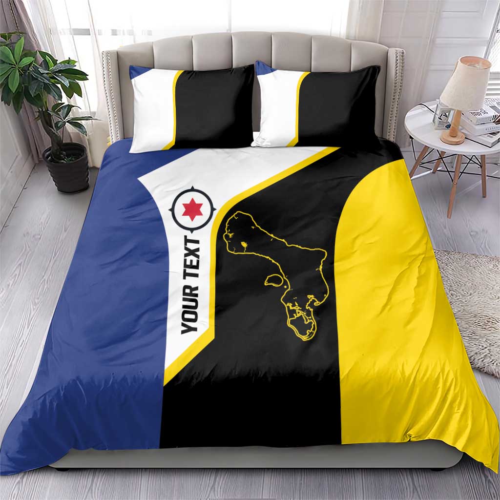 Caribbean Bonaire Personalized Bedding Set Simple Flag Style - Wonder Print Shop